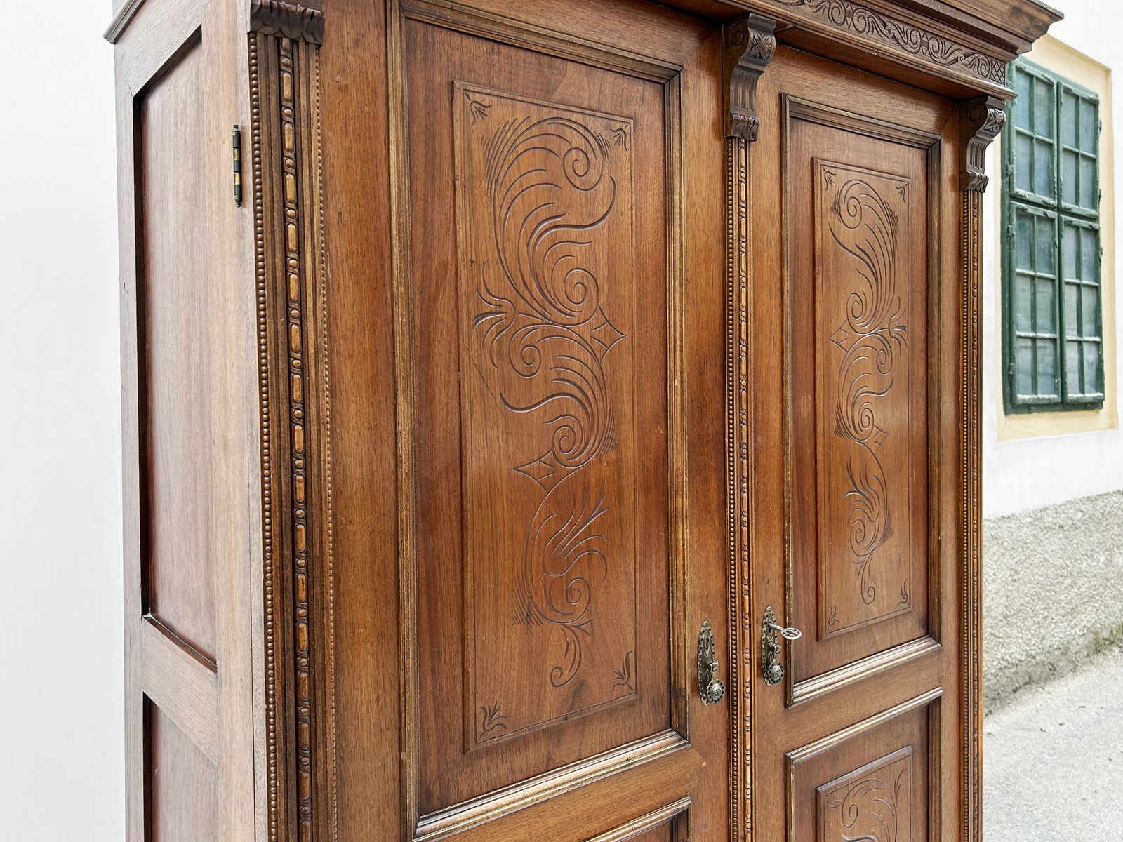 Antiker Schrank Kleiderschrank Historismus ca. 1880 original