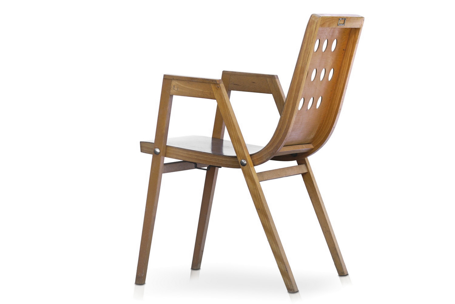 Roland Rainer Design Stapelstühle 1952 Mid Century