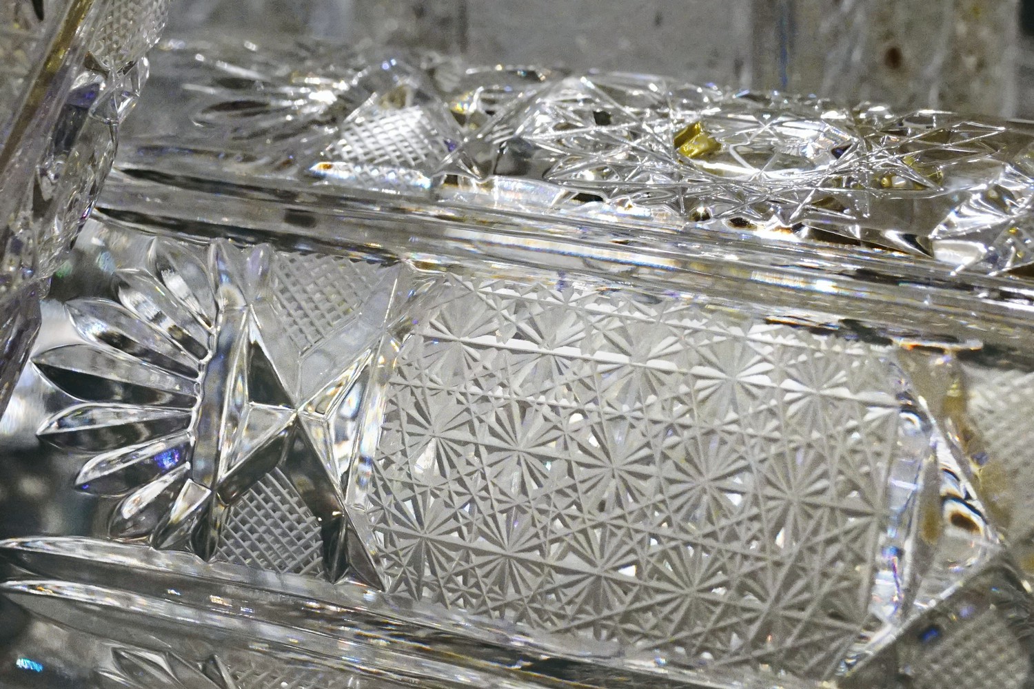 Bleikristall Wassergläser Flächenschliff