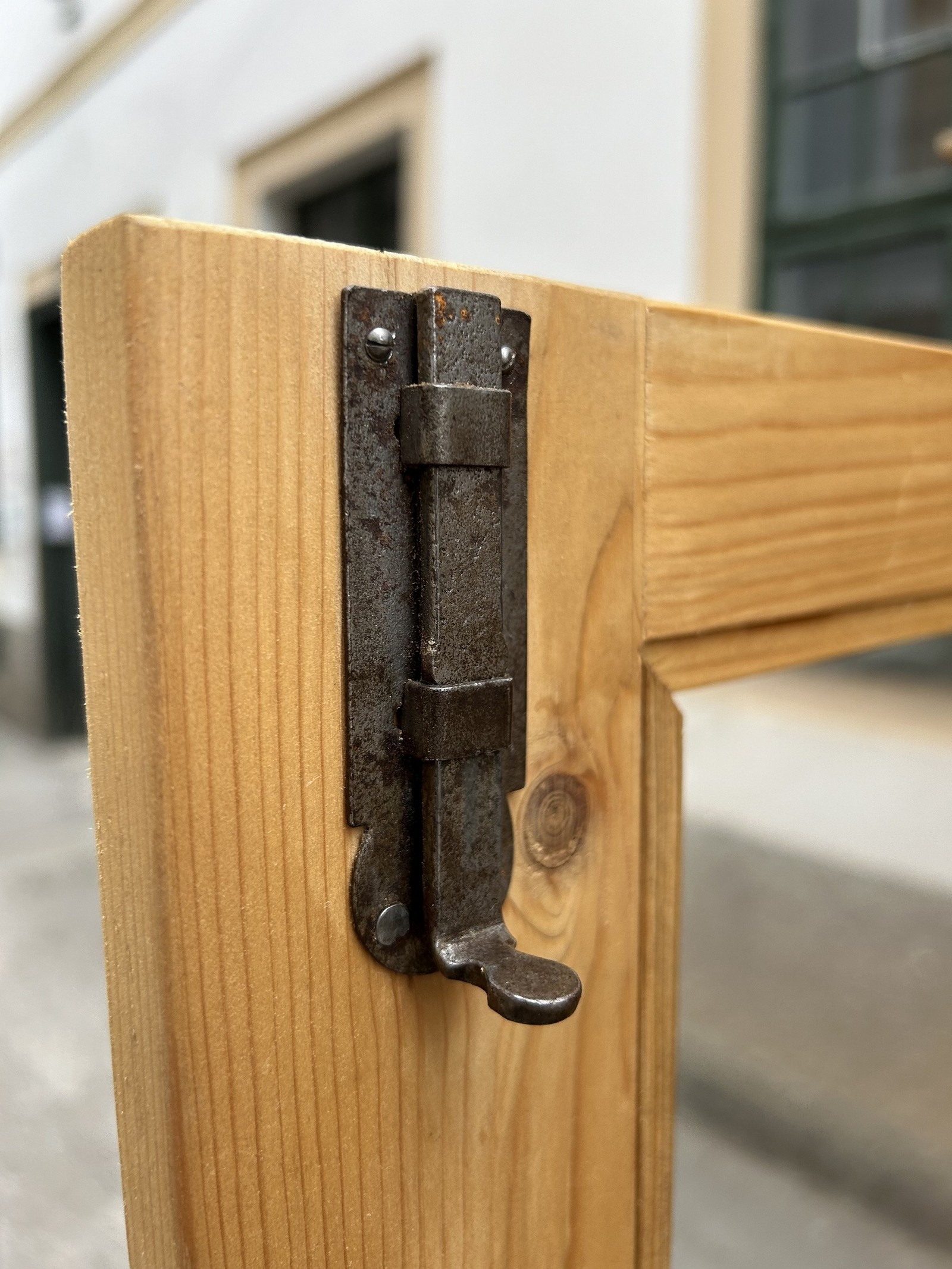 Landhaus Geschirrschrank Weichholz Bauernschrank Vitrine ♥