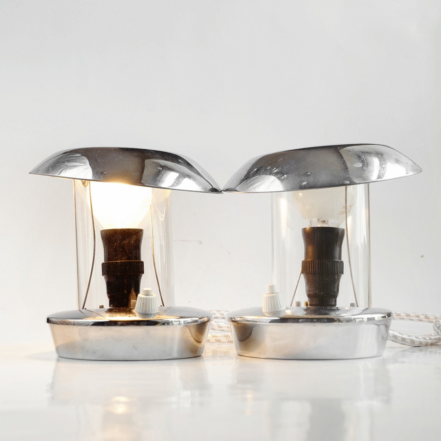 Drupol Lampen Chrom Hurka Midcentury