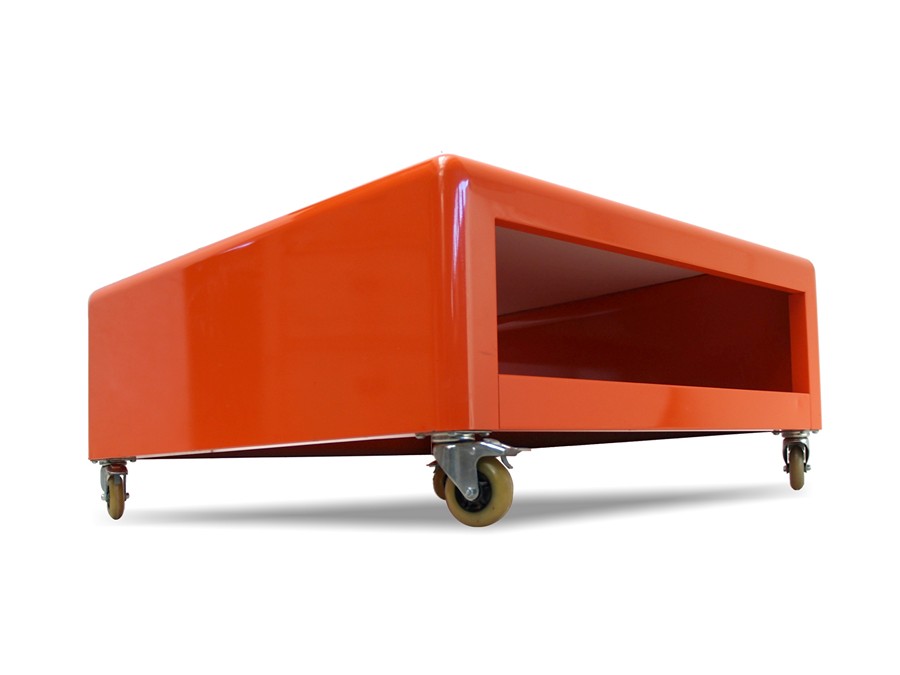 BRETZ Couchtisch Fat Boys orange-rot Tisch Metall Bretz Couchtisch Fat Boy