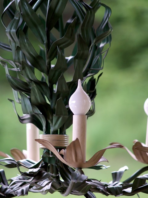 bretonischer Luster mit Blattwerk groß