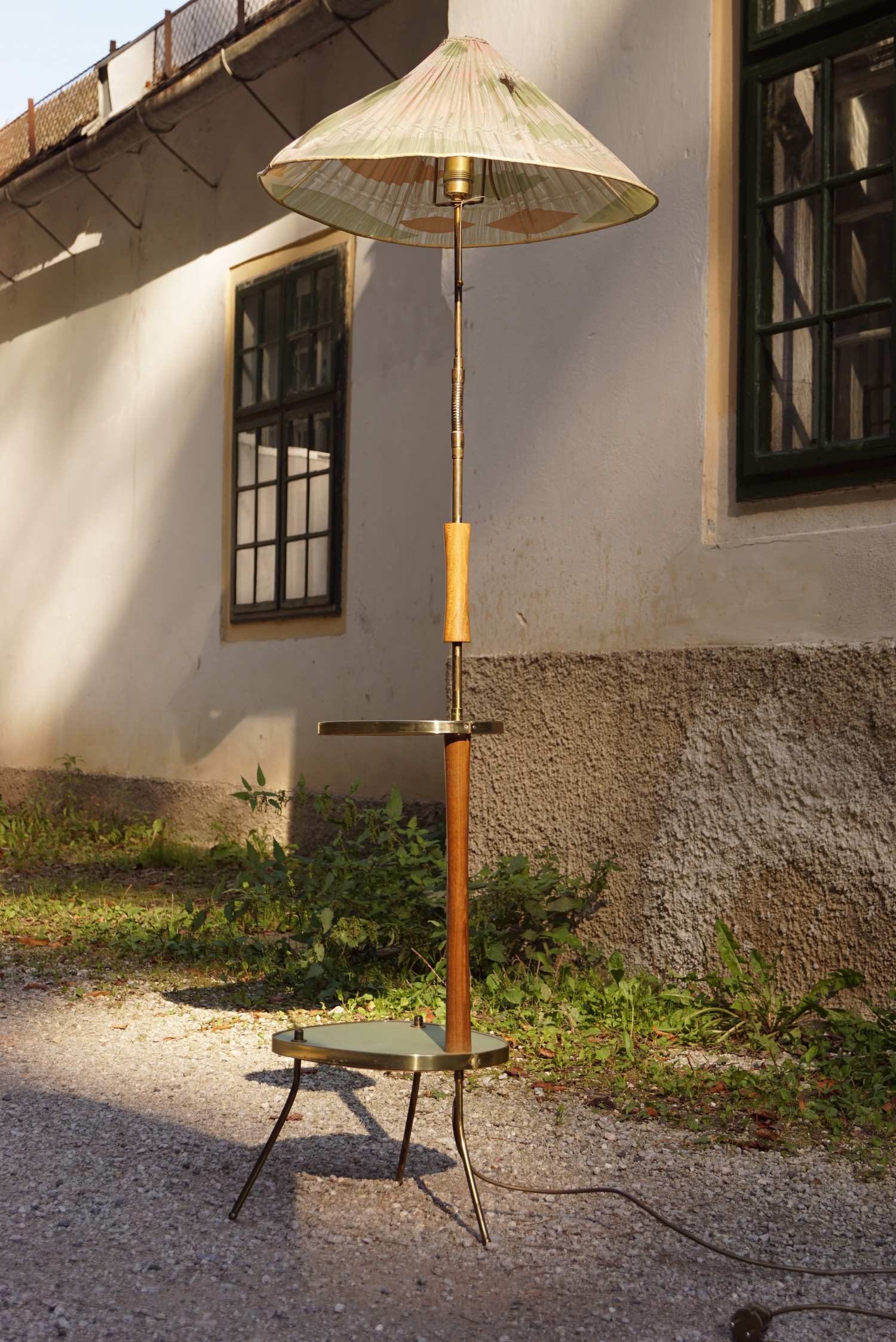 antike Nierentischlampe Leuchter Midcentury Lampe Rockabilly 50s 60s Design Stehlampe Original Vintage pastell