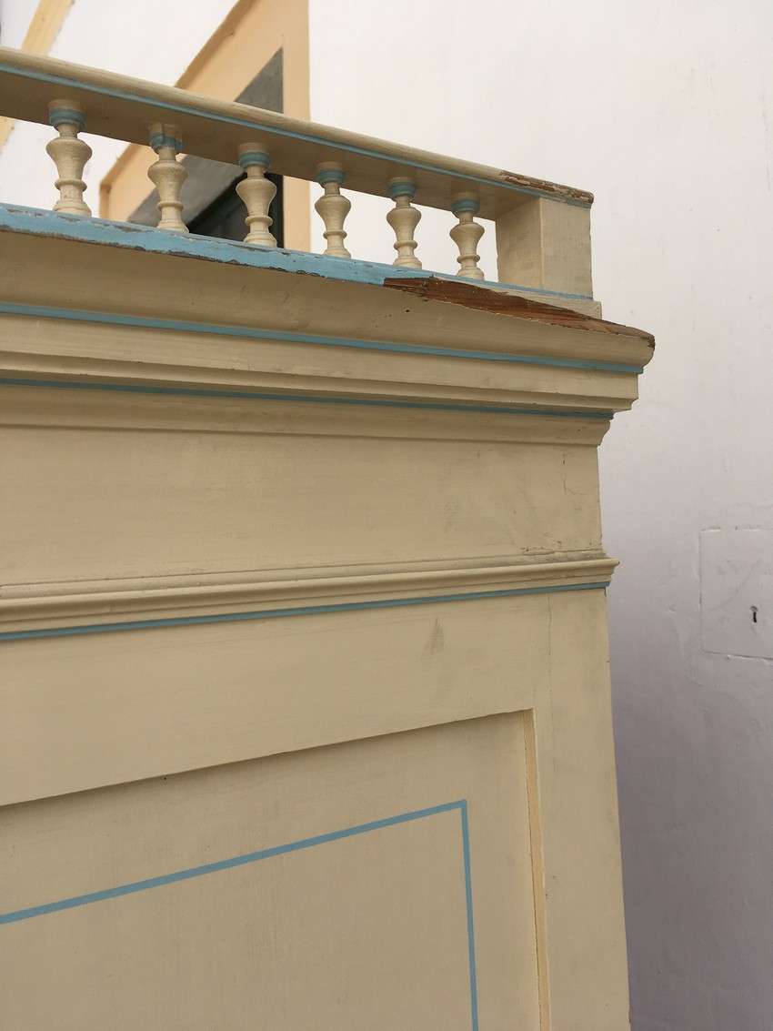 Kleiderschrank antik creme Shabby Chic