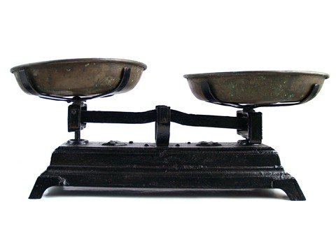 Vintage Waage Küchenwaage Retro Balkenwaage Gusseisen Gusseisen Balkenwaage