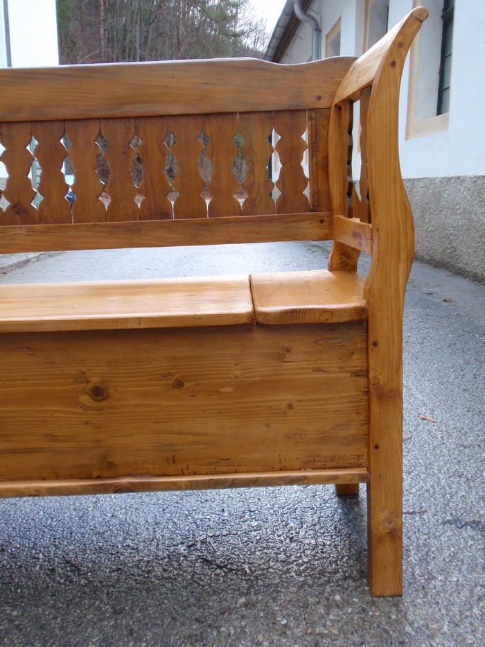Landhausstil Truhenbank antik