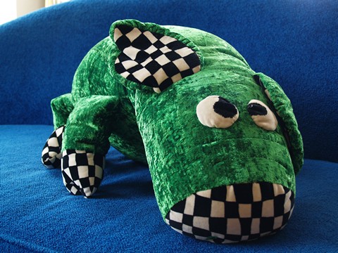 Bretz Schwein grün Polster für Sofa Kissen