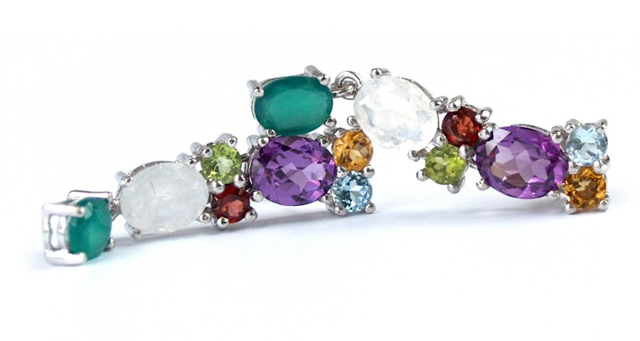 Ohrstecker Aventurin Silber