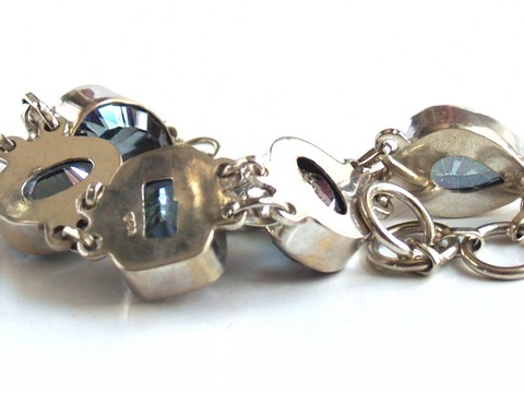 925 Silber Mystic-Topas Armband