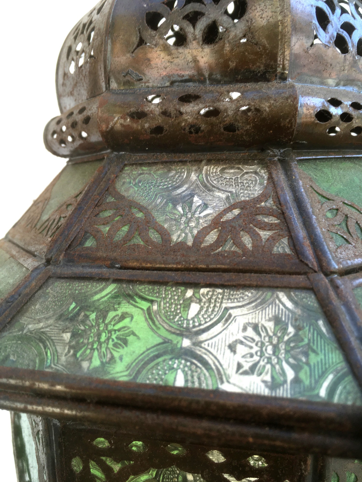 Leuchter Luster Orient Gläser Kupfer Laterne Tiffany Marokko