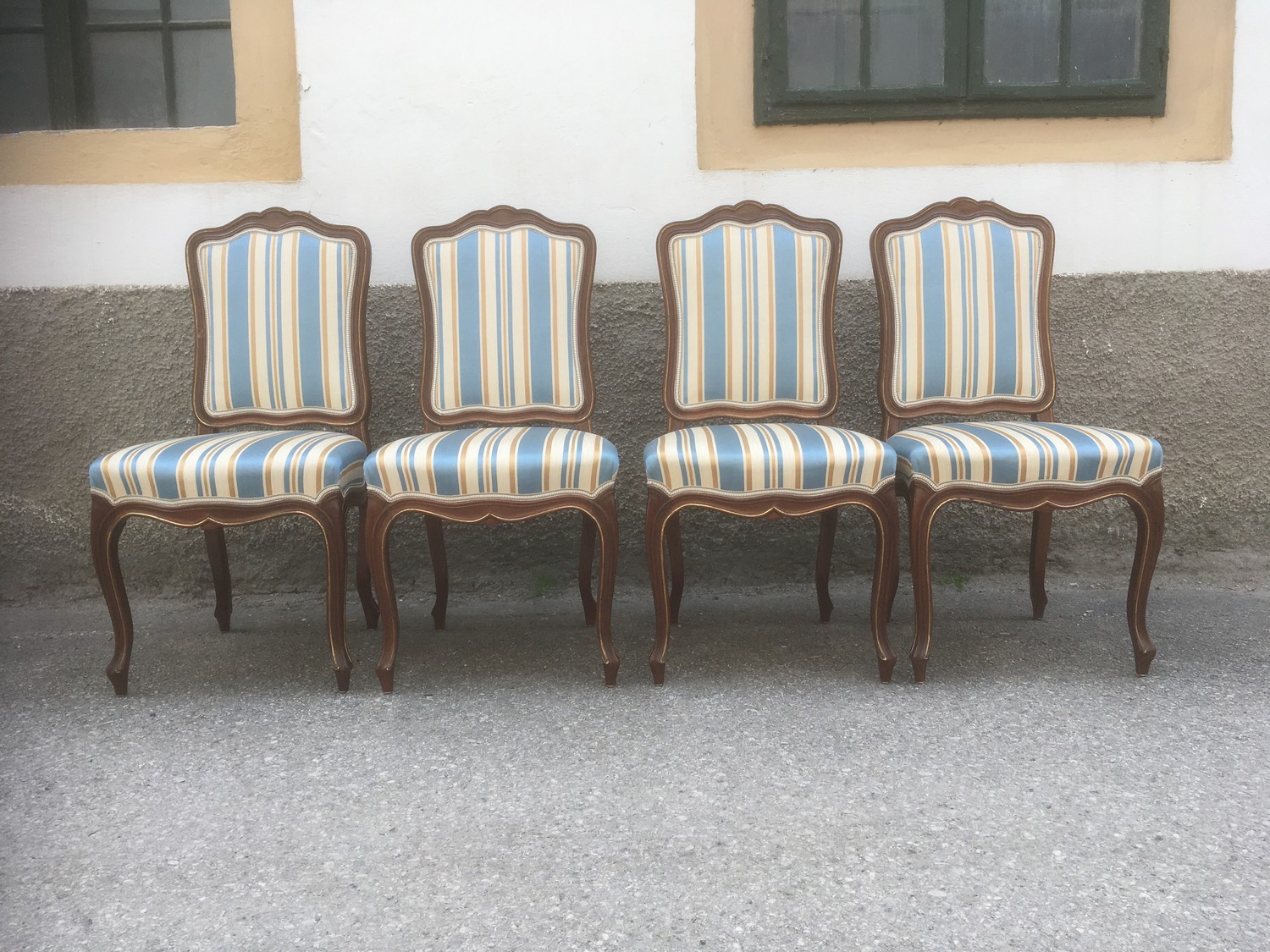 esszimmergarnitur tisch sessel stuhl friedrich otto schmidt stilmoebel barock rokoko