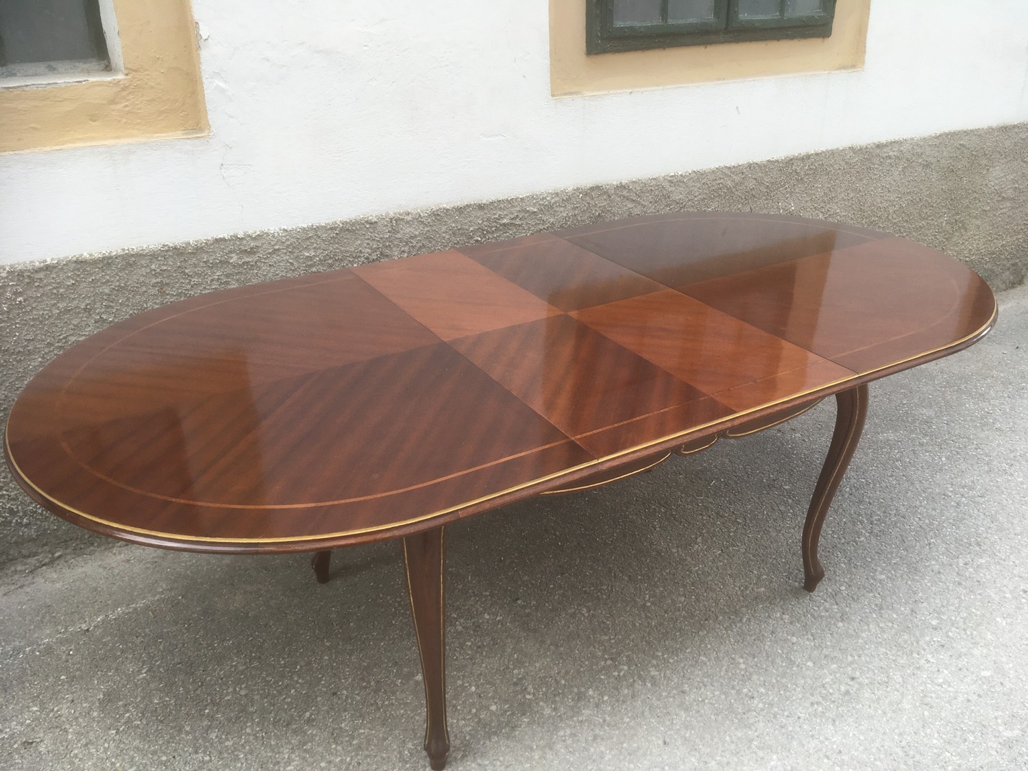 ausziehbarer Tisch Holz Vintage groß