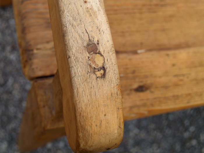 Küchensitzbank Weichholz antik