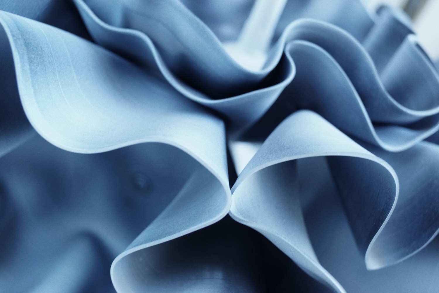 Hängelampe Vinyl "Schallplatten" Lampe Retrodesign blausilber Ruffle