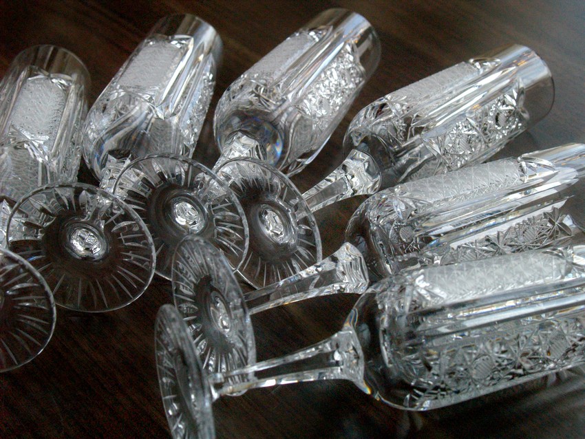 Bleikristall Sektflöten Gläser schwere Sektgläser