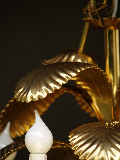 Palme Luster golden Metall Blätter
