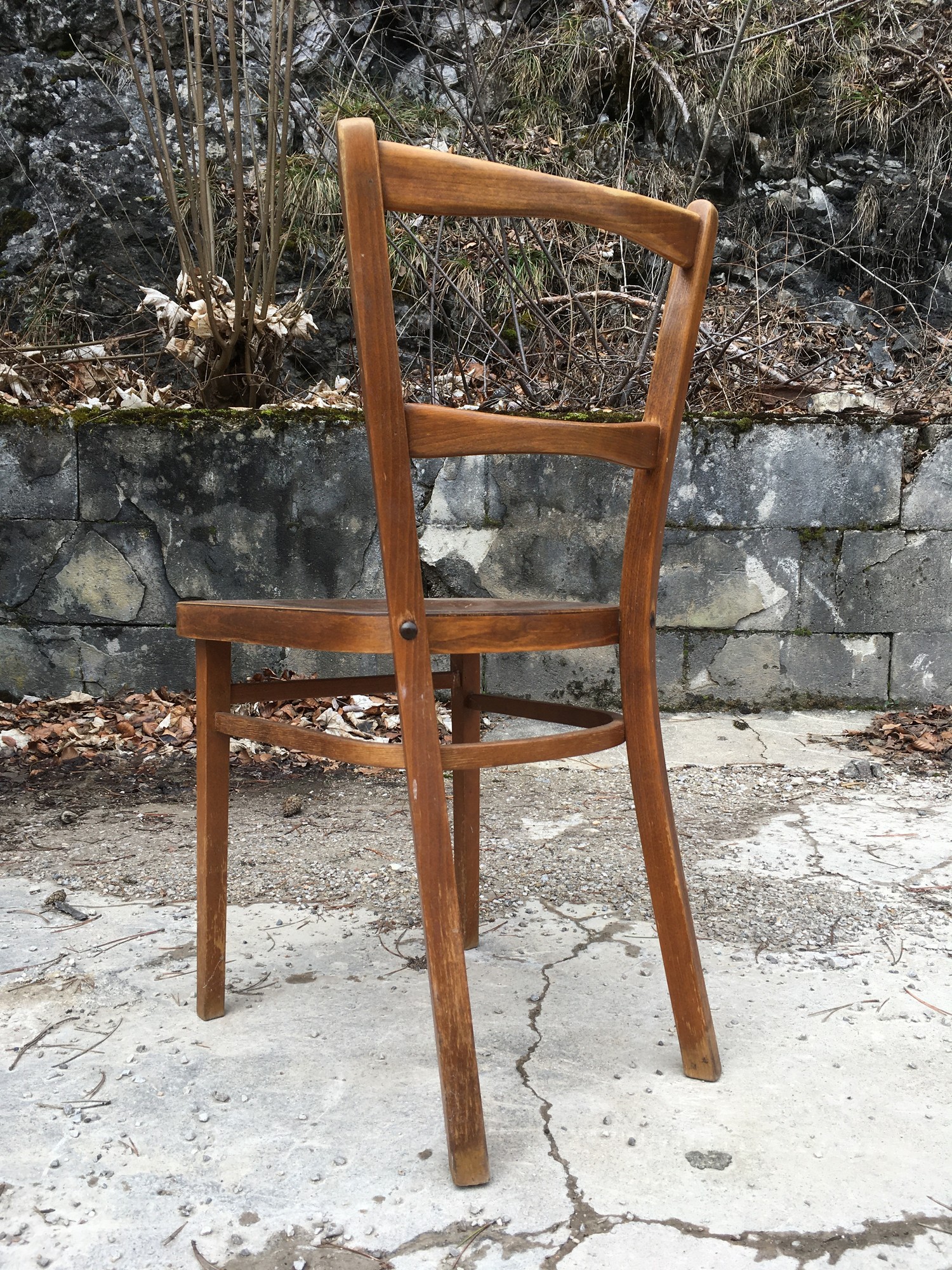 Bugholz Sessel Militaria Möbel antik