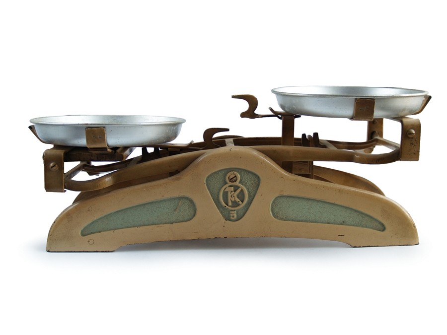 Vintage Waage Küchenwaage Retro Gusseisen Balkenwaage Shabby Chic Küchenwaage antik