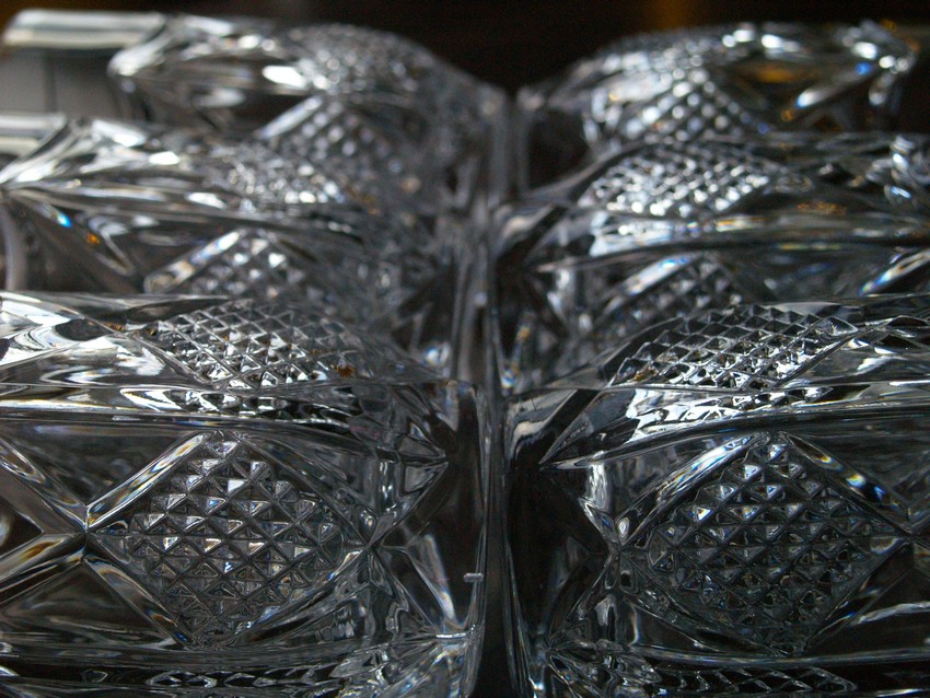 Bleikristall Wassergläser schwere Gläser Softdrink Kristallgläser