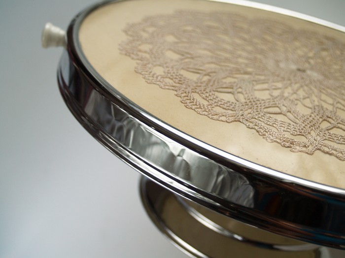 Shabby Chic Servierplatte drehbar