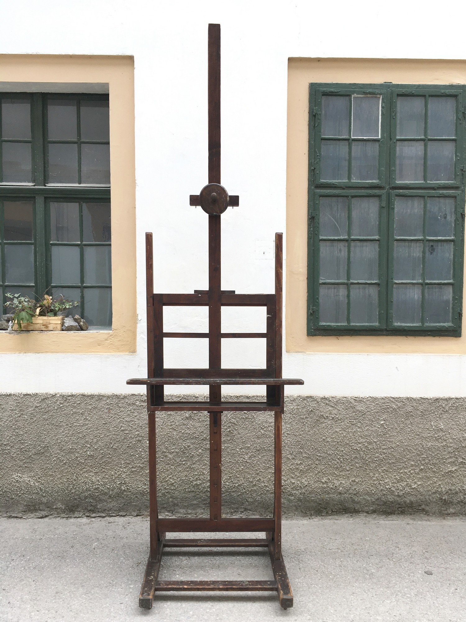 Staffelei Standstaffelei groß Holz mit Rollen fahrbar höhenverstellbar