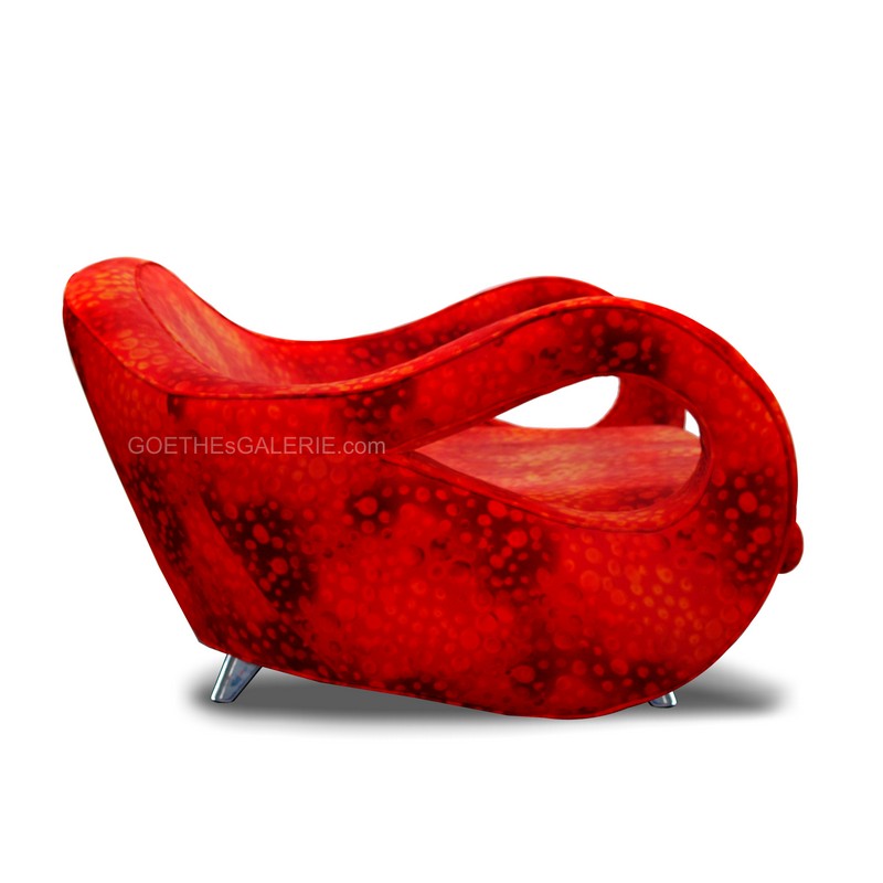 BRETZ Sessel STUHL Stoff rot SLOW RIDER Bretz Stuhl Slow Rider