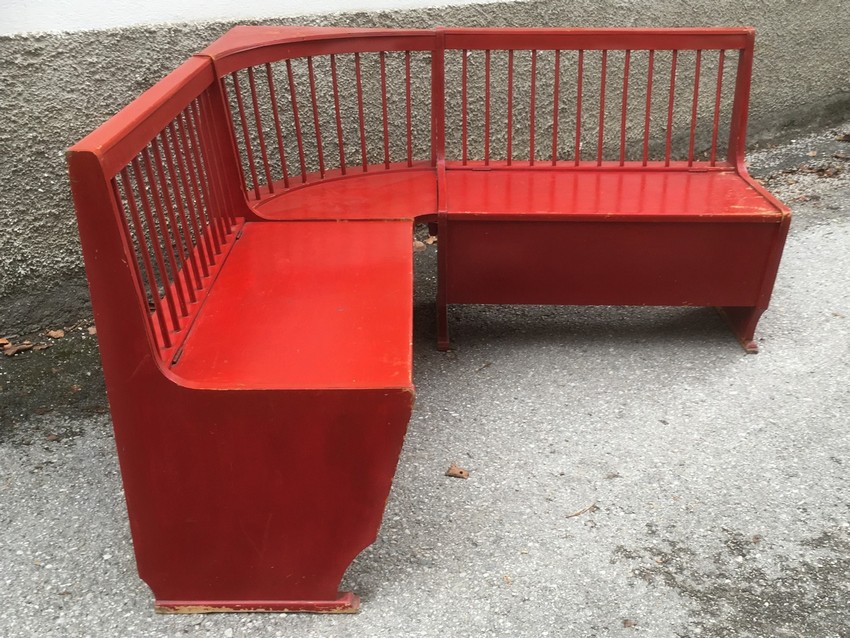 Küchensitzbank Retro rot