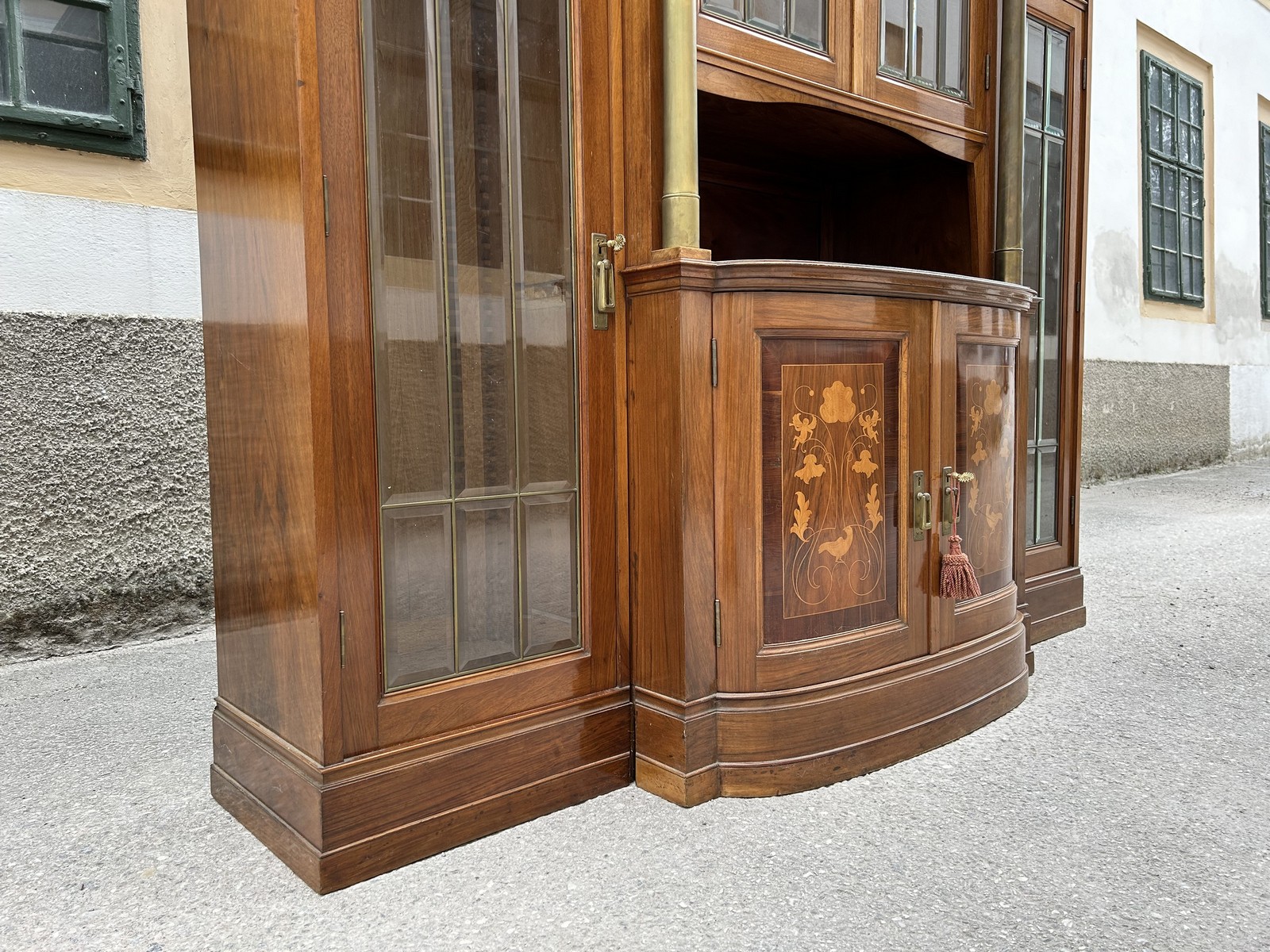 Vitrine Kredenz antik Buffetschrank Original Jugendstil Anrichte