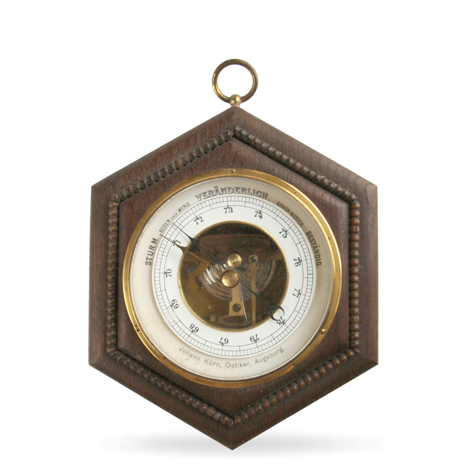 Barometer Vintage Holz Glas Wettergerät LUFFT antik