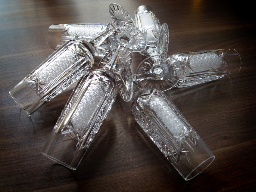 Bleikristall Sektflöten Gläser schwere Sektgläser