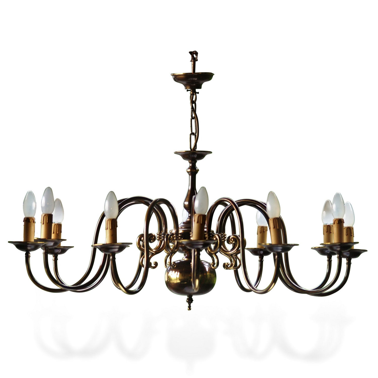 Kronleuchter Vintage Polenluster MESSING Luster