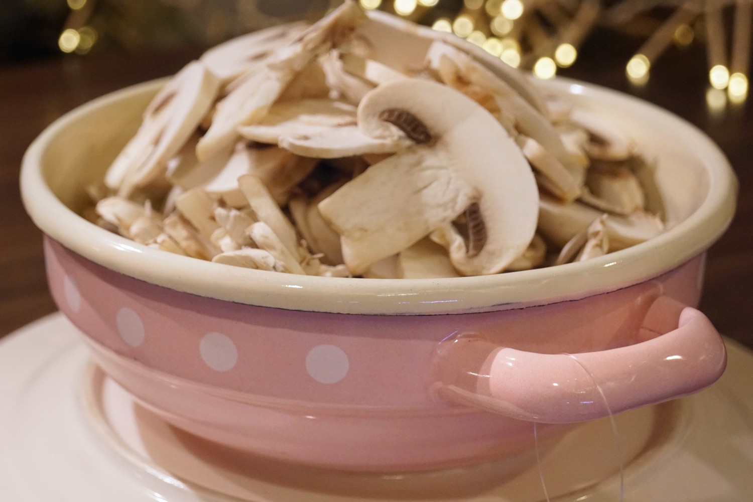 Schüssel Schale Email Polka Dots pink rosa Isabelle Rose handgemacht