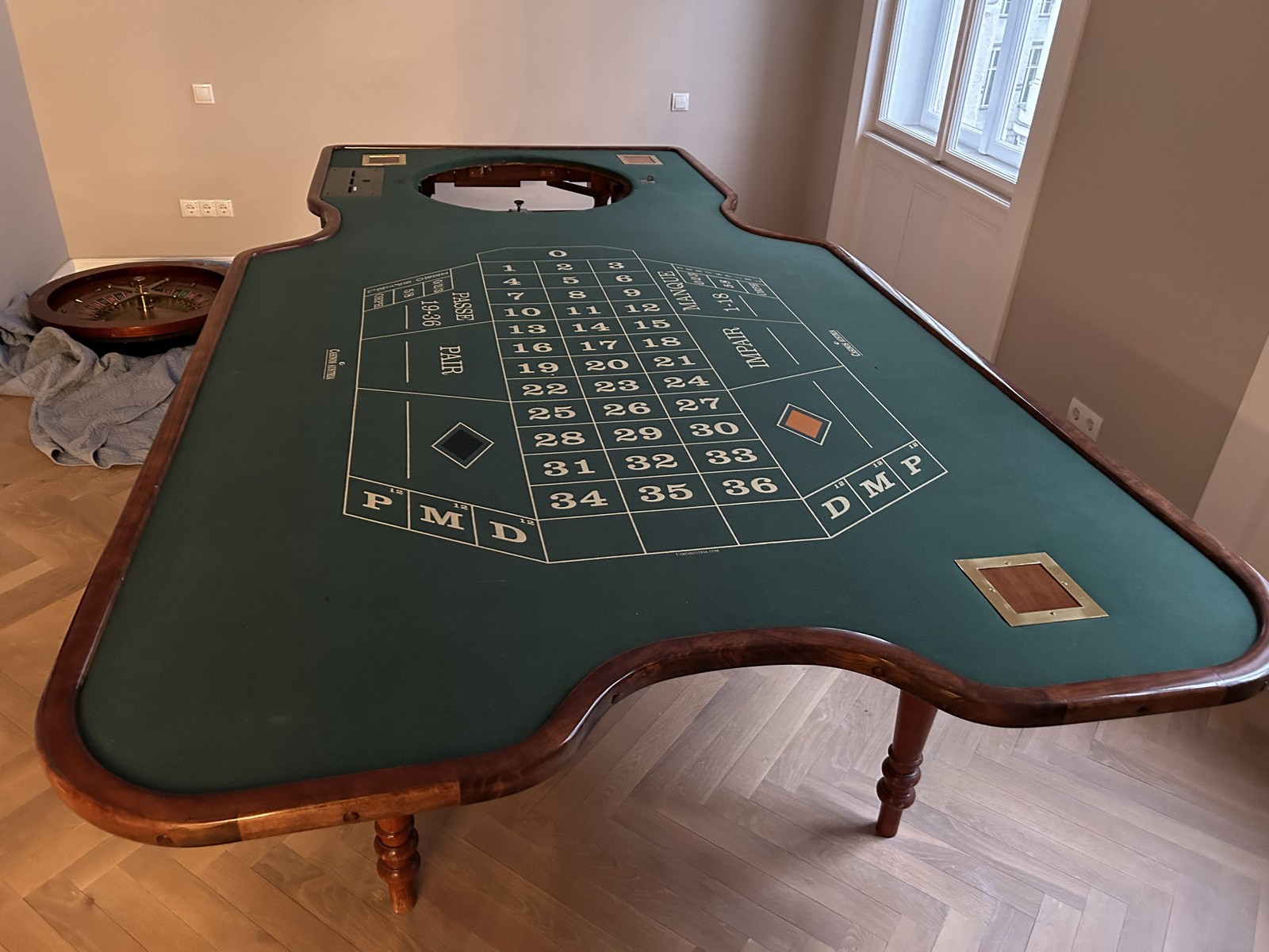 Roulette-Tisch Casino Roulette-Rad Caro Paris Roulette-Tisch Casino Roulette-Rad Caro Paris
