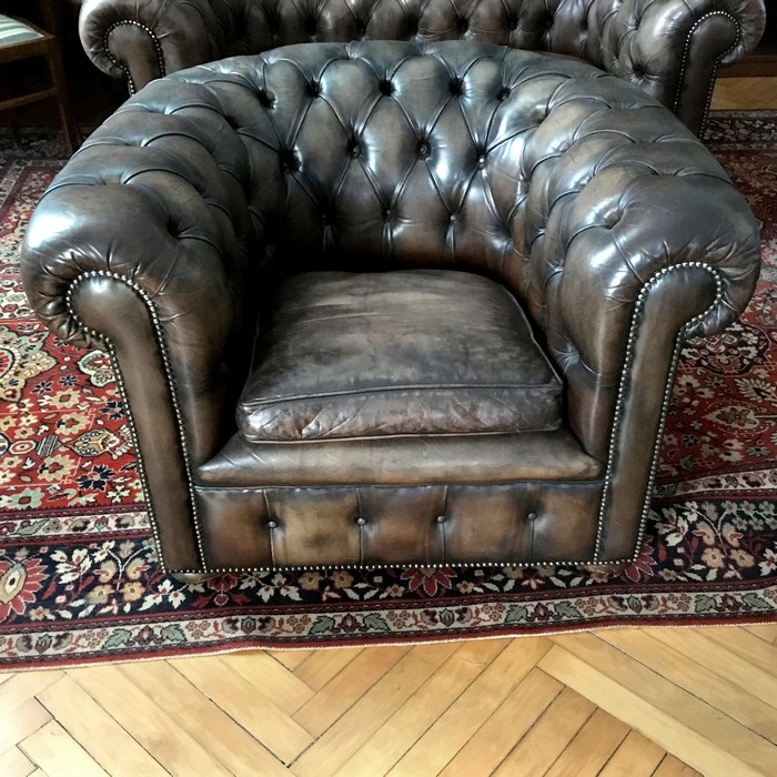 Chesterfield Ledersessel