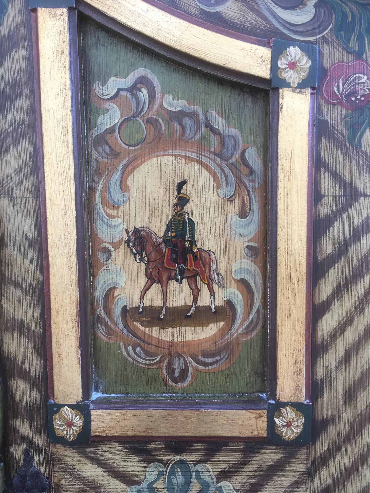 Bauernschrank Kleiderschrank Schrank handbemalt Bauernkasten Landhaus