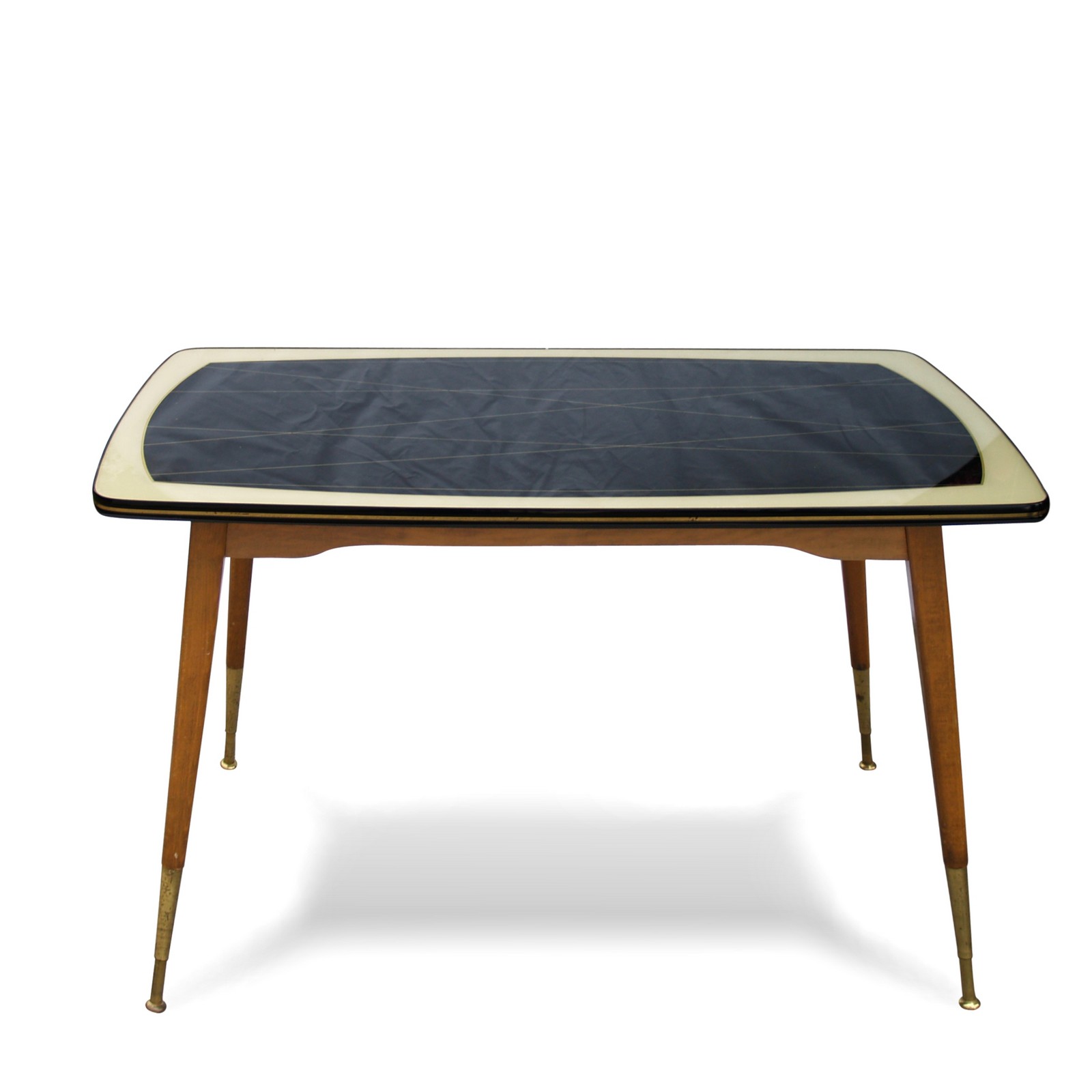 Retro Tisch Vintage Couchtisch höhenverstellbar Seilzugmechanik Vintage Couchtisch