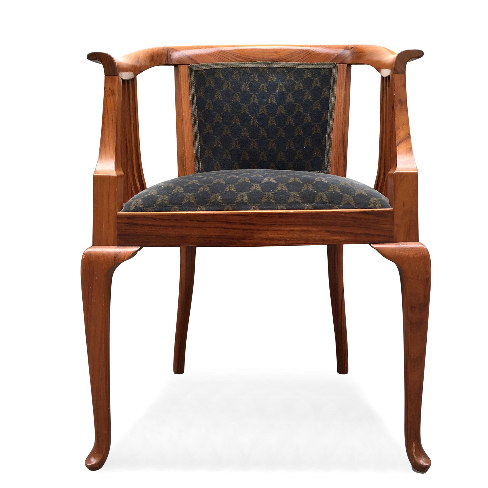 Jugendstil Stühle antik gerundete Form eleganter Sessel Armlehnstuhl Jugendstil Armlehnstuhl antik Sprossen