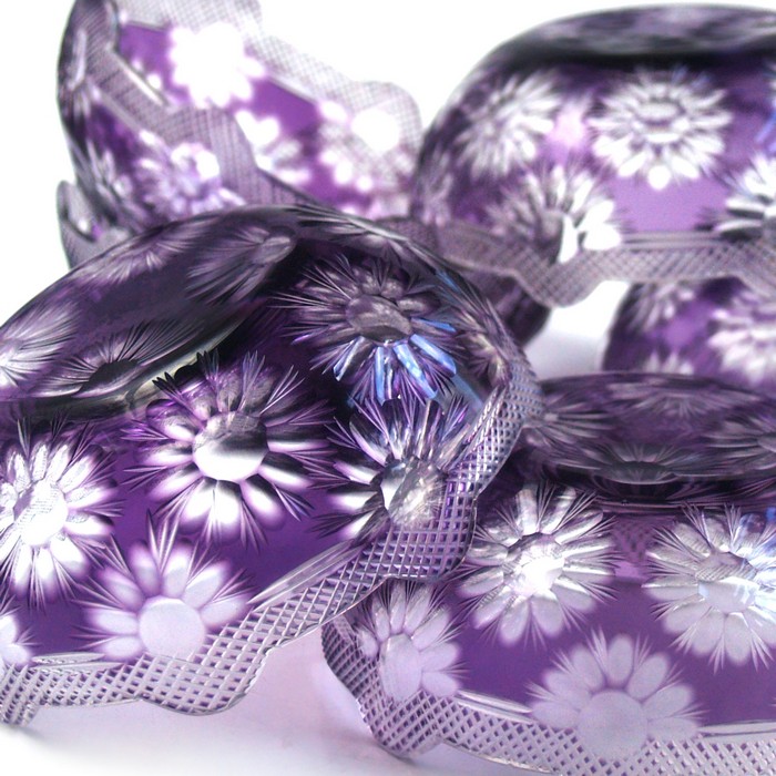 Bleikristall farbig überfangen