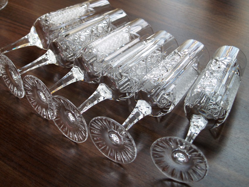 Bleikristall Sektflöten Gläser schwere Sektgläser