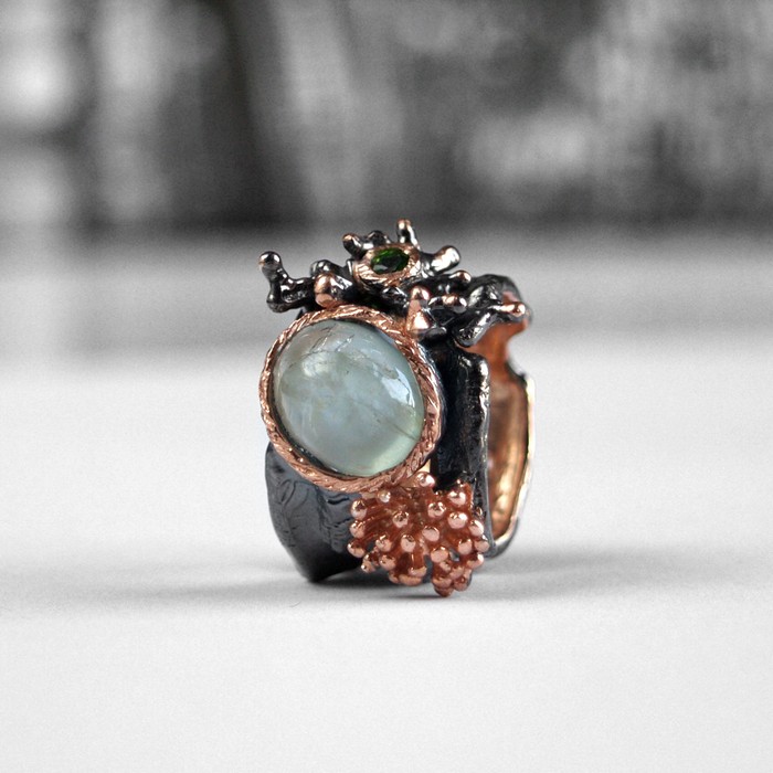Ring Aquamarin Silber