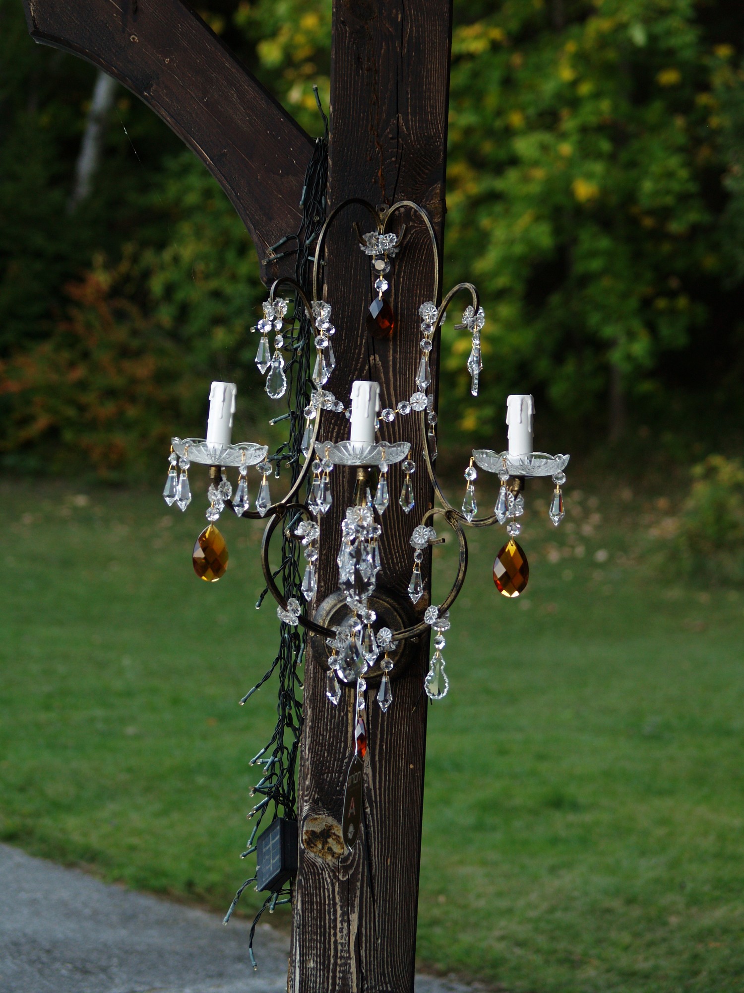 Mystischer Wandleuchter Bleikristall feurige Wandlampe Orion Wien Sale Ausstellungsstück Landhausstil Hotelmöbel Requisitemöbel