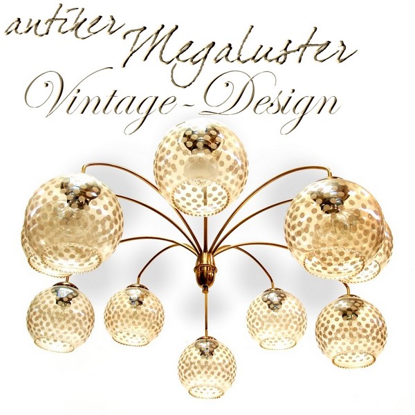Retro Kronleuchter großer Luster