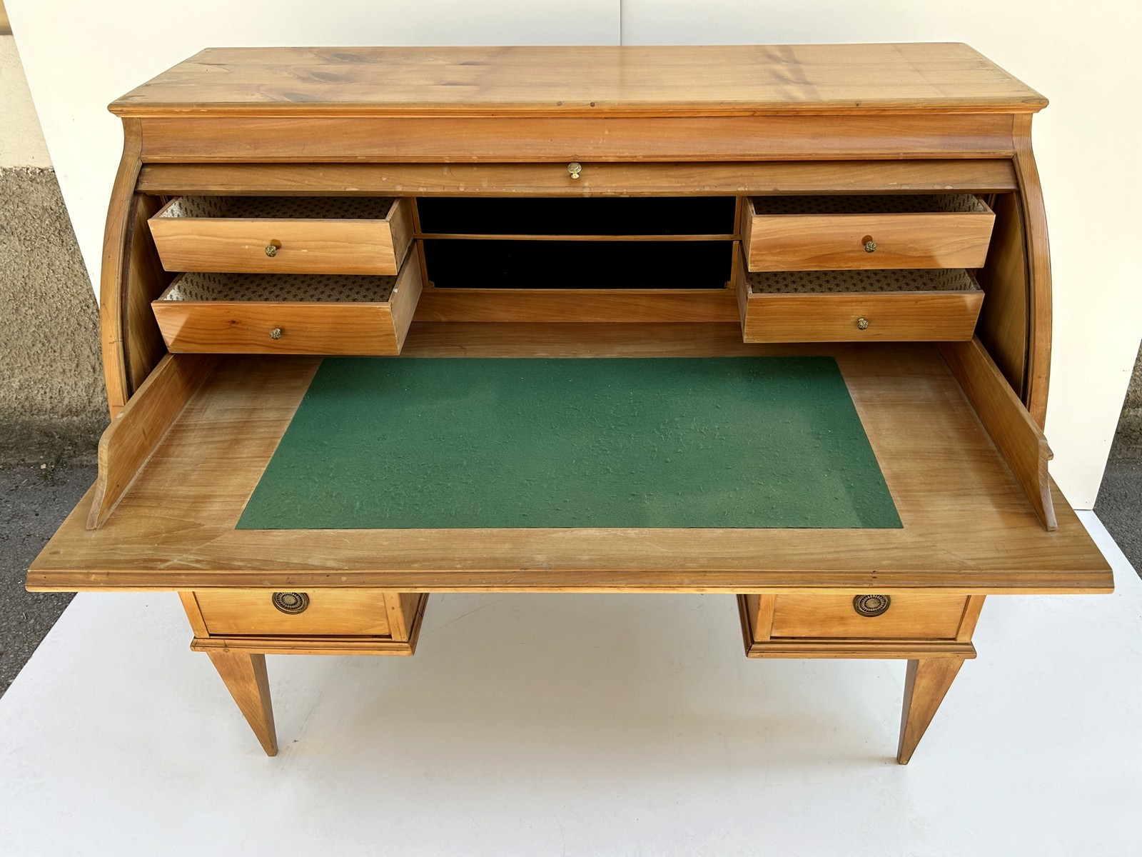 Schreibtisch antik Zylinderbureau Klassizismus