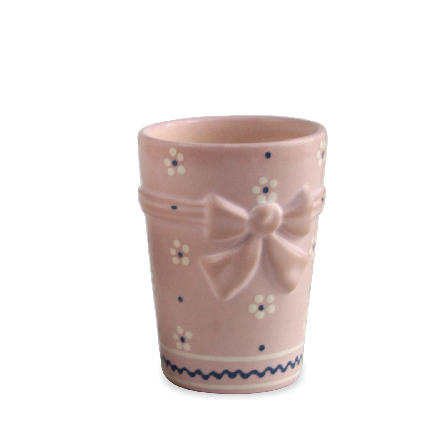 Gmundner Keramik Dirndl Rosa Trinkbecher Kaffeebecher Masche Gmundner Dirndl Rosa Becher