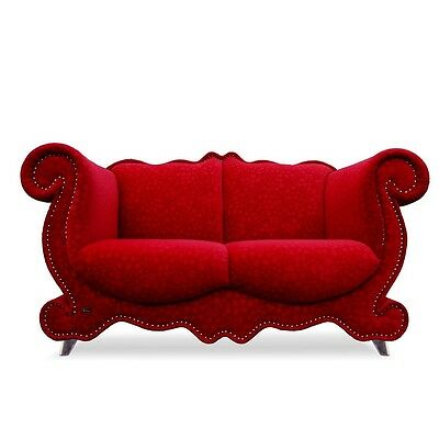 Bretz Sofa Designklassiker EMILY rot Design Möbel roter Stoff barock Armlehnen Bretz Sofa Designklassiker EMILY rot Design Möbel roter Stoff barock Armlehnen