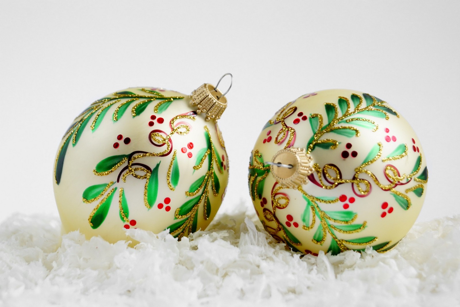 Christbaumkugel Glas mundgeblasen handgemacht lauscha Bauernweihnachtsbaum