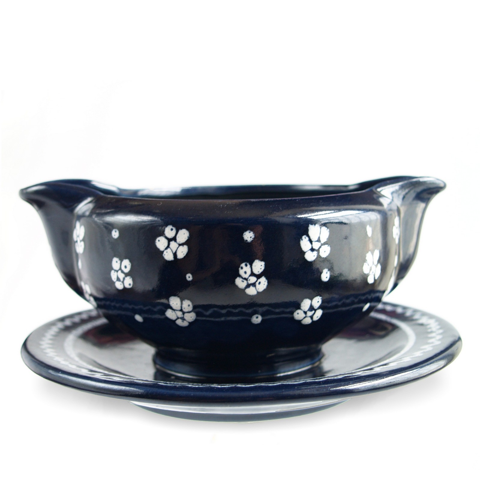 Gmundner Keramik Sauciere "Dirndl blau" Gmunder Dirndl blau