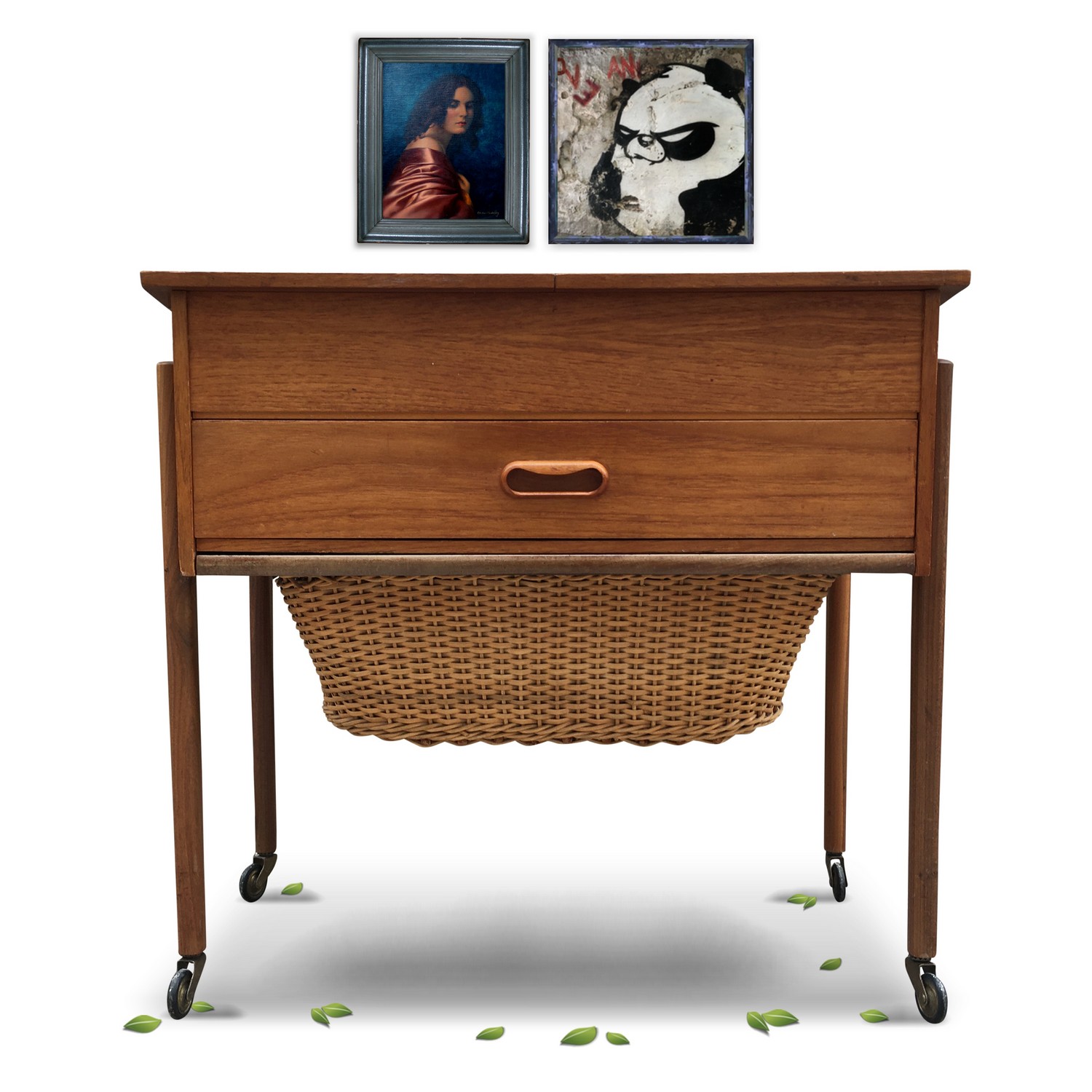 Handarbeitstisch Tisch Nähtisch Dansk Design Vintage Seventies Original Handarbeitstisch Tisch Nähtisch Dansk Design Vintage Seventies Original