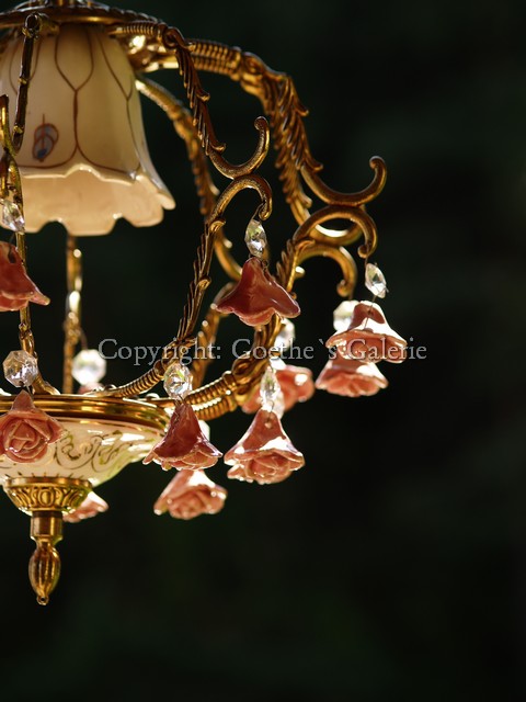 goldener Rosen Luster Shabby Chic